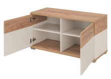 Schuhbank >M-407< (BxHxT: 96x51x40 cm) in weiss |...