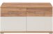 Schuhbank >M-407< (BxHxT: 96x51x40 cm) in weiss | braun - 96x51x40cm (BxHxT)