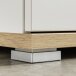 Schuhbank >M-407< (BxHxT: 96x51x40 cm) in weiss | braun - 96x51x40cm (BxHxT)