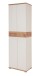 Garderobenschrank >M-407< (BxHxT: 59x199x40 cm) in weiss | braun