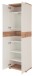 Garderobenschrank >M-407< (BxHxT: 59x199x40 cm) in weiss | braun