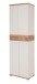 Garderobenschrank >M-407< (BxHxT: 59x199x40 cm) in weiss | braun