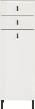 Kommode >M-417< (BxHxT: 39x119x35 cm) in weiss - 39x119x35cm (BxHxT)