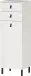 Kommode >M-417< (BxHxT: 39x119x35 cm) in weiss - 39x119x35cm (BxHxT)