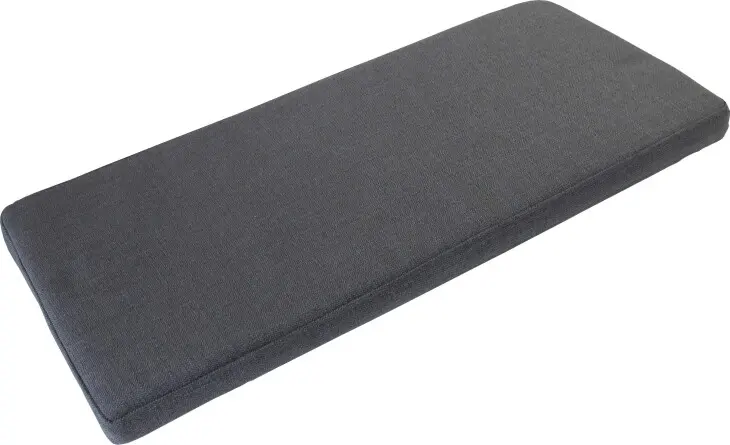 Sitzkissen >M-400< (BxHxT: 95x6x35 cm) in anthrazit aus Stoff - 95x6x35 (BxHxT)