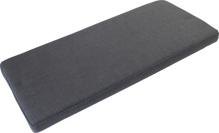 Sitzkissen >M-400< (BxHxT: 95x6x35 cm) in anthrazit aus Stoff - 95x6x35 (BxHxT)