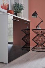Kommode >M-400< (BxHxT: 97x82x40 cm) in anthrazit - 97x82x40cm (BxHxT)