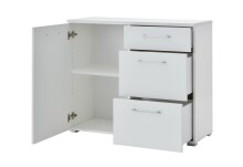 Kommode >M-400< (BxHxT: 97x82x40 cm) in weiß - 97x82x40cm (BxHxT)