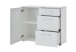 Kommode >M-400< (BxHxT: 97x82x40 cm) in weiß - 97x82x40cm (BxHxT)