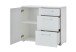 Kommode >M-400< (BxHxT: 97x82x40 cm) in weiß - 97x82x40cm (BxHxT)