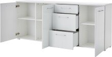 Sideboard >M-400< (BxHxT: 194x82x40 cm) in weiß - 194x82x40cm (BxHxT)