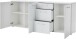 Sideboard >M-400< (BxHxT: 194x82x40 cm) in weiß - 194x82x40cm (BxHxT)