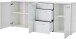 Sideboard >M-400< (BxHxT: 194x82x40 cm) in weiß - 194x82x40cm (BxHxT)