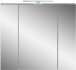 Spiegelschrank >M-391< (BxHxT: 76x71x23 cm) in anthrazit - 76x71x23cm (BxHxT)