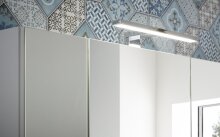 Spiegelschrank >M-391< (BxHxT: 76x71x23 cm) in weiss - 76x71x23cm (BxHxT)