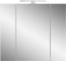 Spiegelschrank >M-391< (BxHxT: 76x71x23 cm) in weiss - 76x71x23cm (BxHxT)