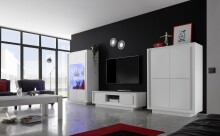 TV-Board >Sky< (BxHxT: 156x45x50 cm) in Weiss Lack matt - 156x45x50 (BxHxT)