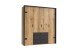 Kleiderschrank >Detroit< (BxHxT: 200x216x58 cm) in Plankeneiche