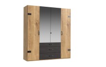 Kleiderschrank >Detroit< (BxHxT: 200x216x58 cm) in...