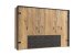 Kleiderschrank >Detroit< (BxHxT: 300x216x58 cm) in Plankeneiche