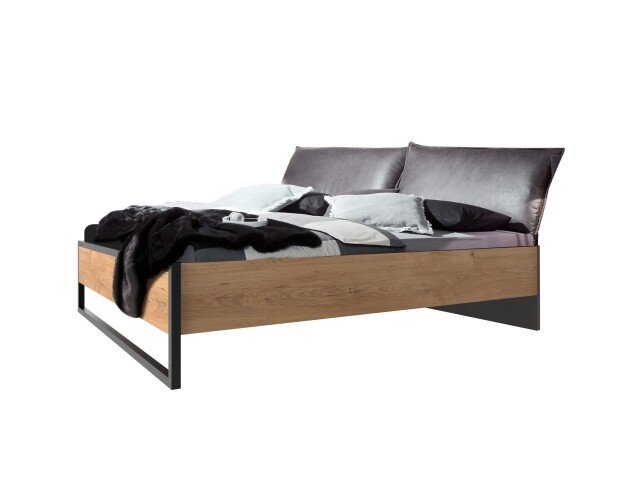 Bettgestell >Detroit< (BxHxT: 169x100x210 cm) in Plankeneiche