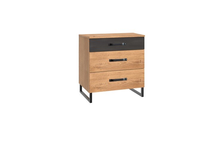 Nachtkommode >Detroit< (BxHxT: 58x64x41 cm) in Plankeneiche - 58x64x41cm (BxHxT)