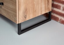 Nachtkommode >Detroit< (BxHxT: 58x64x41 cm) in Plankeneiche - 58x64x41cm (BxHxT)