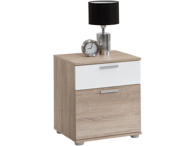 Nachtkommode >Sam III< in Eiche - 45x53x38cm (BxHxT)