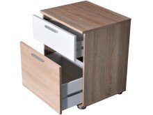 Nachtkommode >Sam III< in Eiche - 45x53x38cm (BxHxT)