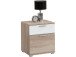 Nachtkommode >Sam III< in Eiche - 45x53x38cm (BxHxT)