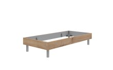 Bettgestell >Easy Beds< (BxHxT: 99x38x210 cm) in Plankeneiche