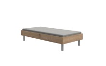 Bettgestell >Easy Beds< (BxHxT: 109x46x210 cm) in Plankeneiche