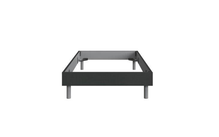 Bettgestell >Easy Beds< (BxHxT: 129x38x210 cm) in graphit - 129x38x210cm (BxHxT)