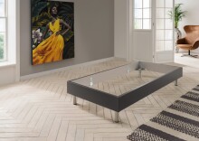 Bettgestell >Easy Beds< (BxHxT: 129x38x210 cm) in graphit - 129x38x210cm (BxHxT)