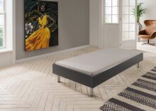Bettgestell >Easy Beds< (BxHxT: 129x38x210 cm) in graphit - 129x38x210cm (BxHxT)