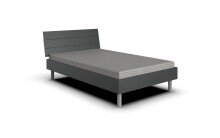 Bettgestell >Easy Beds< (BxHxT: 129x38x210 cm) in graphit - 129x38x210cm (BxHxT)