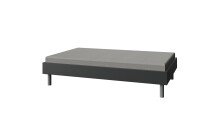 Bettgestell >Easy Beds< (BxHxT: 129x46x210 cm) in graphit - 129x46x210cm (BxHxT)