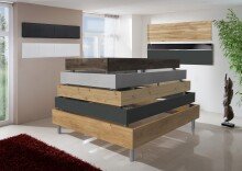 Bettgestell >Easy Beds< (BxHxT: 99x46x210 cm) in graphit - 99x46x210cm (BxHxT)