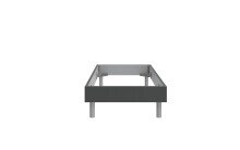 Bettgestell >Easy Beds< (BxHxT: 99x46x210 cm) in graphit - 99x46x210cm (BxHxT)