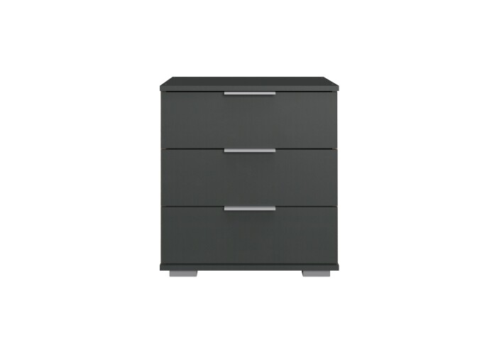 Nachtkommode >Easy Plus< (BxHxT: 52x58x38 cm) in graphit - 52x58x38cm (BxHxT)
