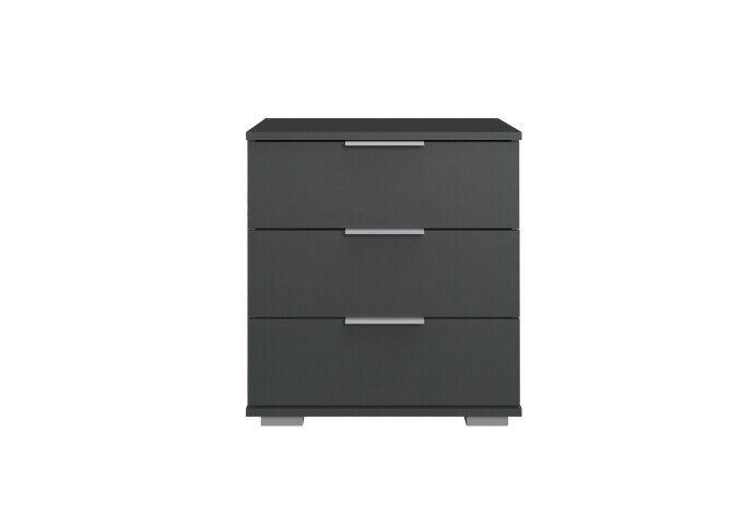 Nachtkommode >Easy Plus< (BxHxT: 52x58x38 cm) in graphit - 52x58x38cm (BxHxT)