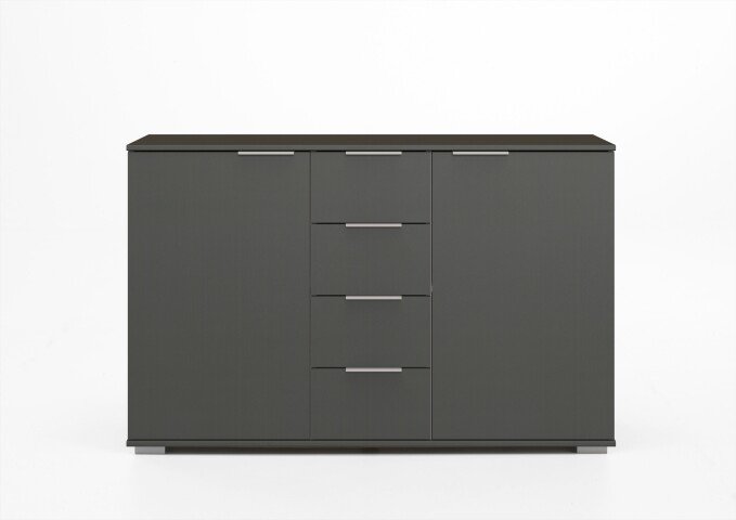 Kombikommode >Easy Plus< (BxHxT: 130x83x41 cm) in graphit - 130x83x41cm (BxHxT)
