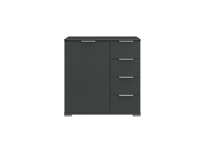 Kombikommode >Easy Plus< (BxHxT: 81x83x41 cm) in graphit - 81x83x41cm (BxHxT)