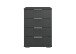 Nachtkommode >Easy Plus< (BxHxT: 52x74x38 cm) in graphit - 52x74x38cm (BxHxT)