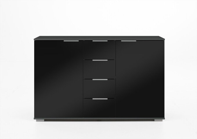 Kombikommode >Easy Plus< (BxHxT: 130x83x41 cm) in graphit - 130x83x41cm (BxHxT)