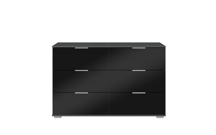 Schubkastenkommode >Easy Plus< (BxHxT: 130x83x41 cm) in graphit