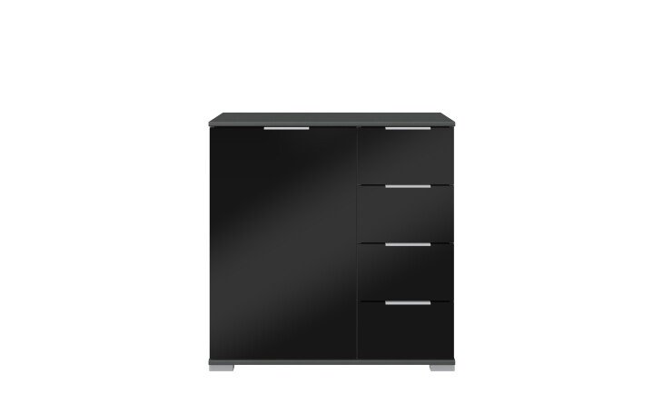Kombikommode >Easy Plus< (BxHxT: 81x83x41 cm) in graphit - 81x83x41cm (BxHxT)