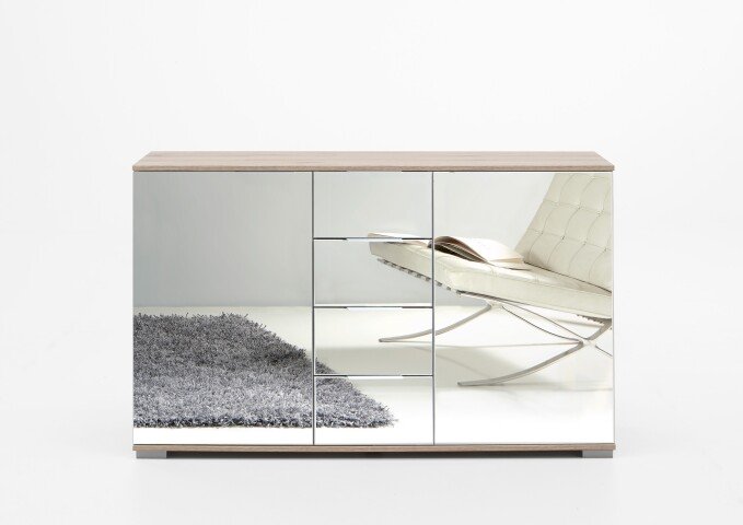 Kombikommode >Easy Plus< (BxHxT: 130x83x41 cm) in Eiche-Sägerau