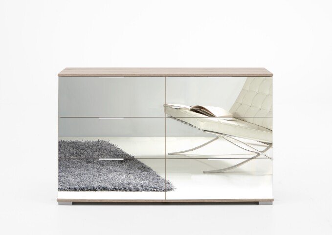 Schubkastenkommode >Easy Plus< (BxHxT: 130x83x41 cm) in Eiche-Sägerau
