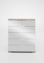Schubkastenkommode >Easy Plus< (BxHxT: 82x102x42 cm) in Eiche-Sägerau